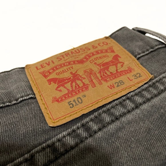 Levi's 510 Skinny Jeans - Washed Black, W28 L32 - Picture 5 of 8